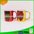 ceramic metalic mug, mug with shining decal, 11oz shining mug